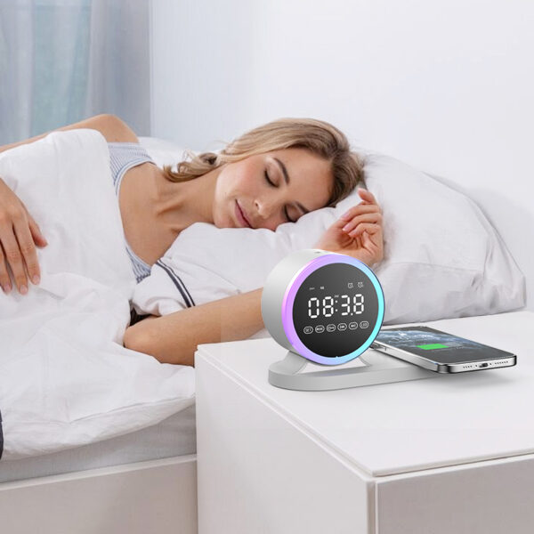 Portable Alarm Clock Mobile Phone Bluetooth Speaker